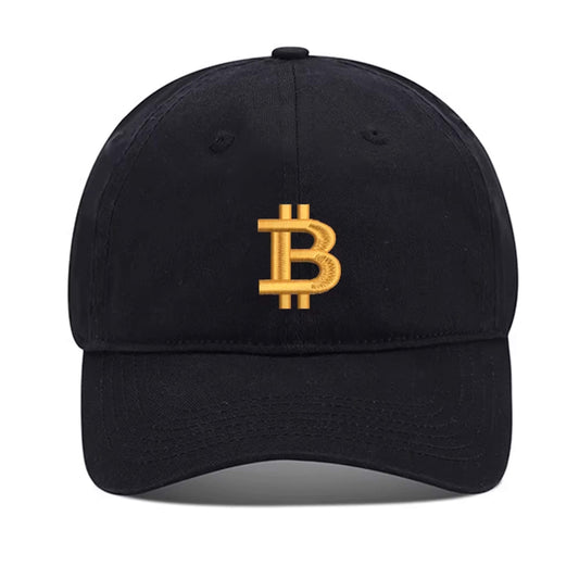 Bitcoin BTC Crypto Unisex Classic Black Baseball Cap