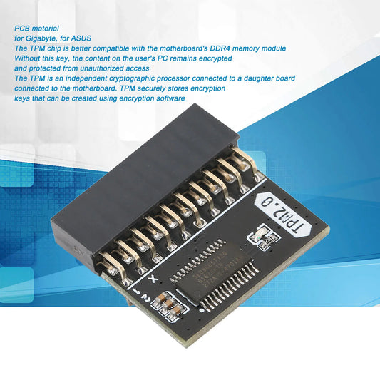TPM 2.0 Encryption Security Module 20Pin TPM2.0 Module PCB Material