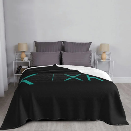 Xrp Ripple New Minty Teal Cryptocurrency Blankets Flannel