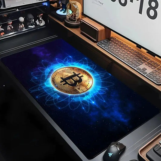 Bitcoin Print Mousepad Gaming Accessories Mouse Pad for Home Laptop