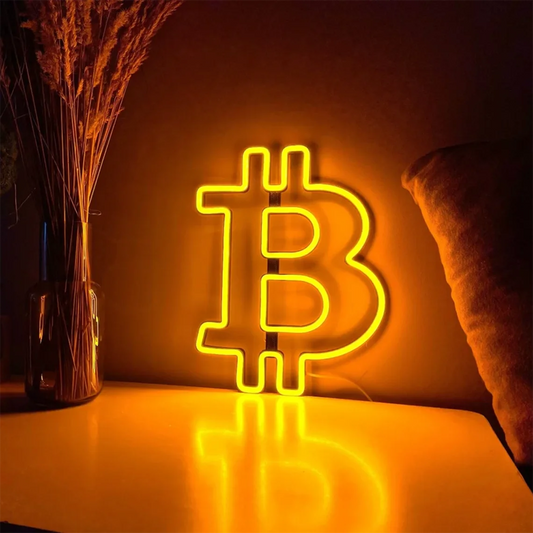 Bitcoin Neon Sign Bitcoin Trading Neon Sign Trading Wall Decor Crypto
