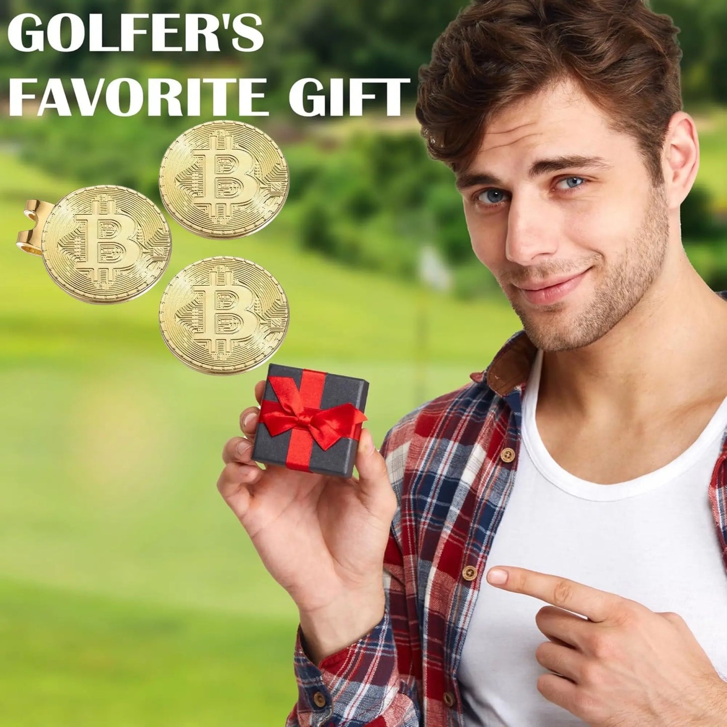 3 counts Magnetic Golf Ball Markers Durable Mixed Color Iron Magnetic
