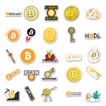 Waterproof Stickers Bitcoin | Laptop Stickers Bitcoin | Bitcoin Phone