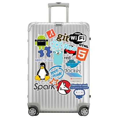 10/30/50pcs Programmer Internet Java Stickers Geek Php Docker Html