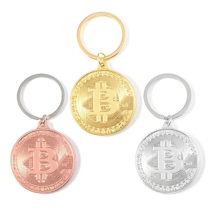 Newest Bitcoin Keychain Music Band Keyring Pendant Women and Men