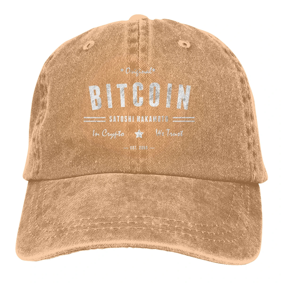 Original Satoshi BTC Crypto Baseball Caps Peaked Cap Bitcoin