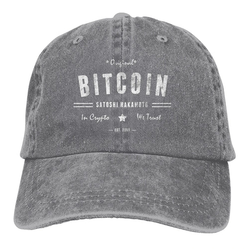 Original Satoshi BTC Crypto Baseball Caps Peaked Cap Bitcoin
