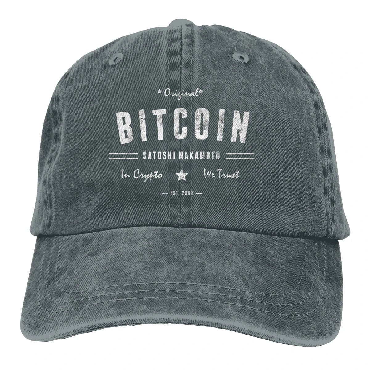 Original Satoshi BTC Crypto Baseball Caps Peaked Cap Bitcoin