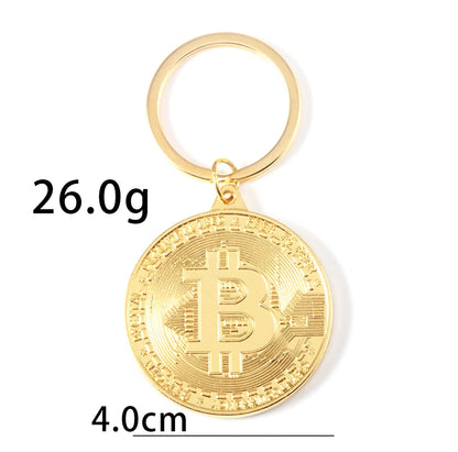 2025 Newest Bitcoin Keychain Music Band Keyring Pendant Women and Men