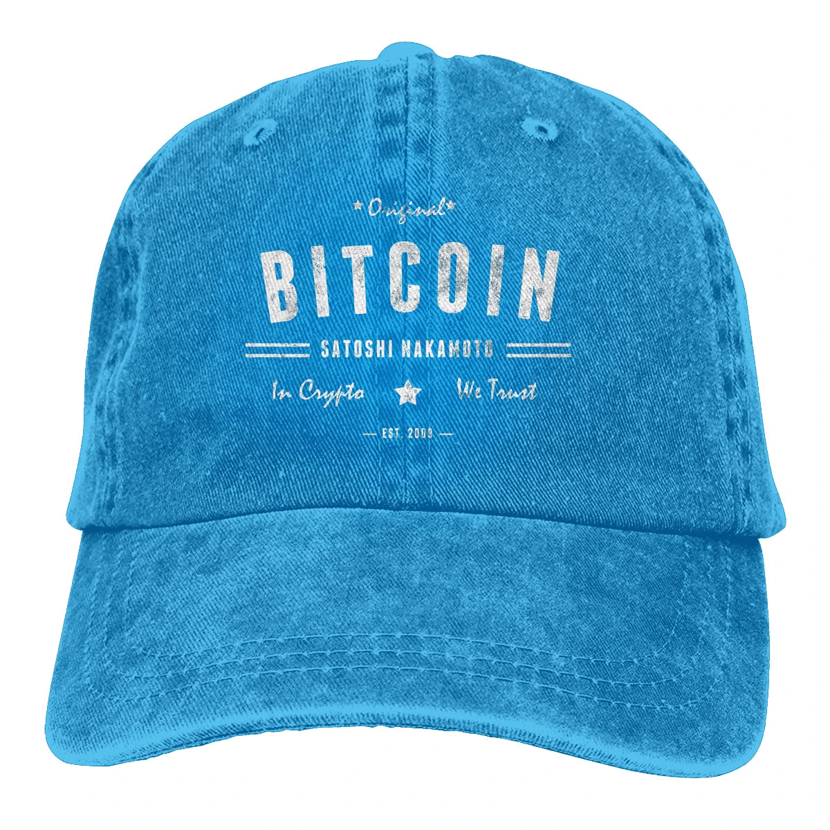 Original Satoshi BTC Crypto Baseball Caps Peaked Cap Bitcoin