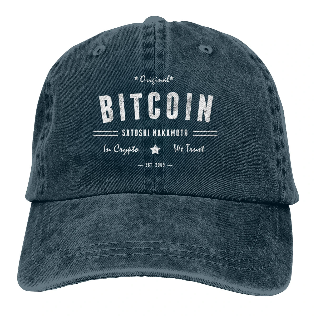 Original Satoshi BTC Crypto Baseball Caps Peaked Cap Bitcoin