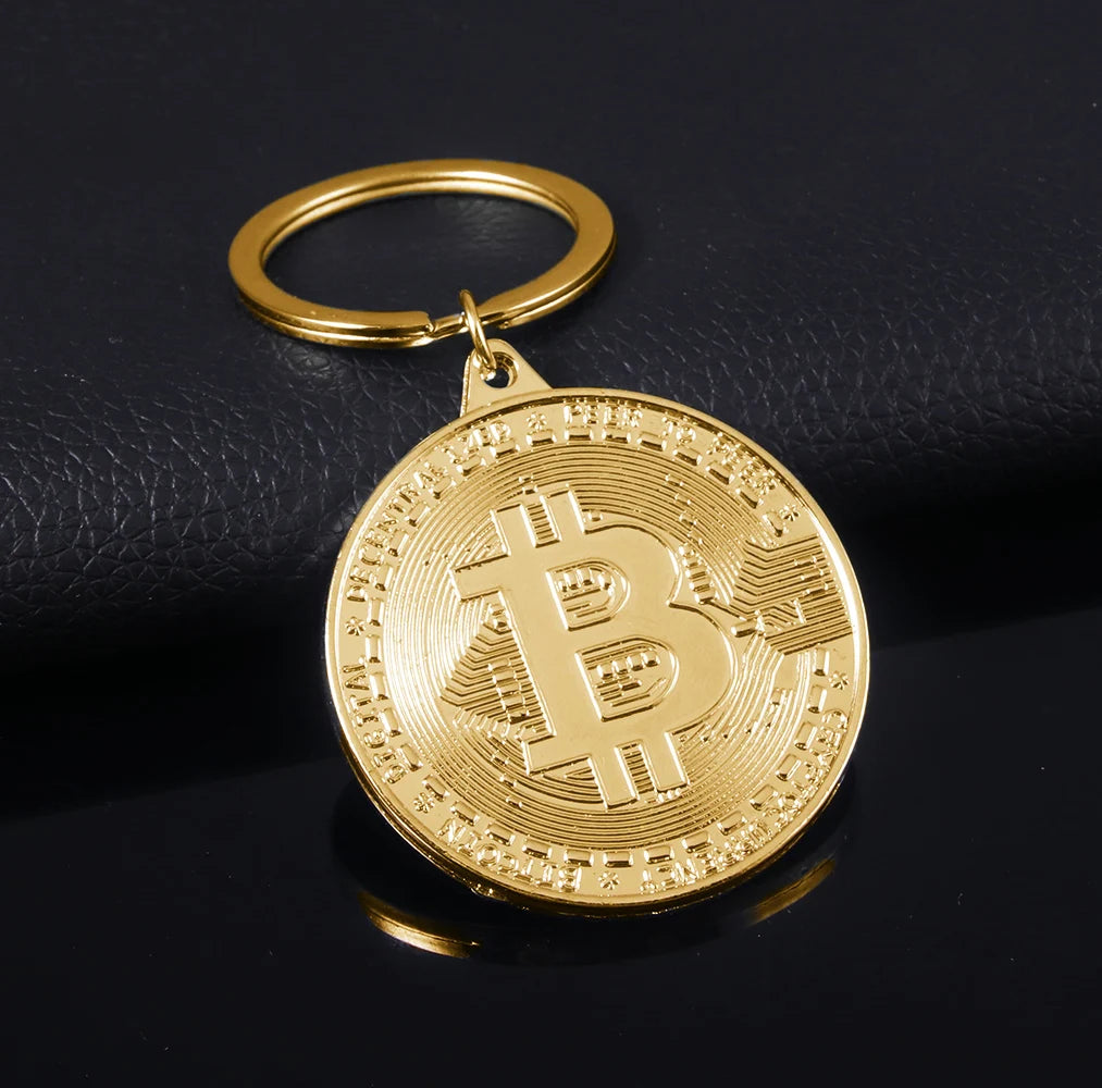 2025 Newest Bitcoin Keychain Music Band Keyring Pendant Women and Men