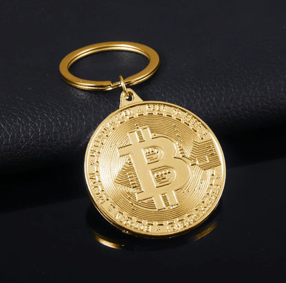 2025 Newest Bitcoin Keychain Music Band Keyring Pendant Women and Men