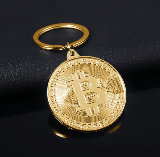 2025 Newest Bitcoin Keychain Music Band Keyring Pendant Women and Men