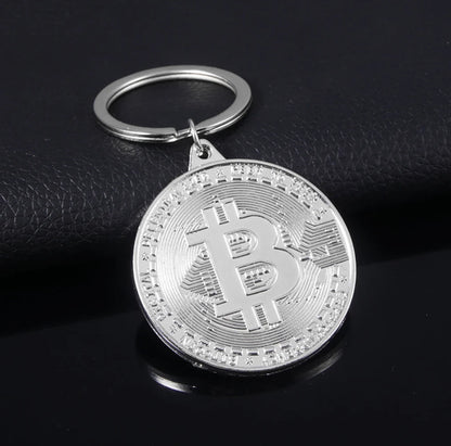 2025 Newest Bitcoin Keychain Music Band Keyring Pendant Women and Men