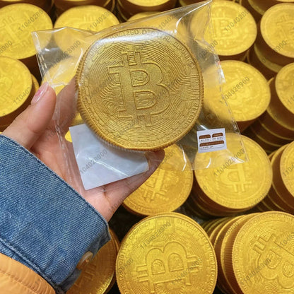 Gold Bitcoin Squeeze Toys Slow Rising Squishy Toy Bitcoin Coin Slow