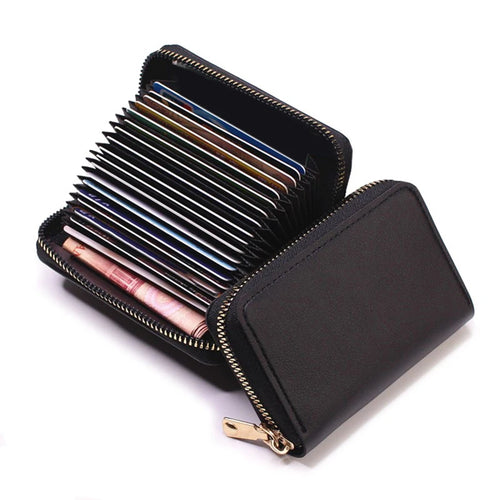 Business Card Holder Wallet Women/ Black/pink/blue/red Bank/ID/ Card