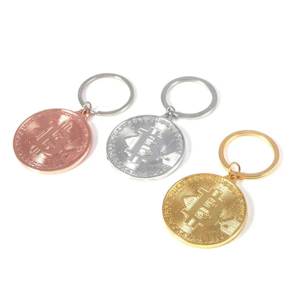 2023 Newest Bitcoin Keychain Music Band Keyring Pendant Women and Men