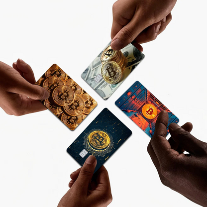 Bitcoin Cartoon Fashion Matte Gold Silver Black Matte Film Skin