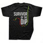 Bitcoin Cryptocurrency Trade Market Men's TShirt Survivor of The Dip