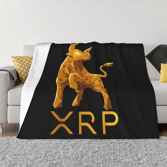 XRP cryptocurrency - XRP Throw Blanket warm winter Bed covers Summer
