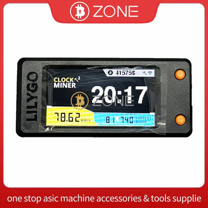 Bitcoin Nerd Miner v2.0 T-Display-S3 BTC Crypto Solo Lottery Nerdminer