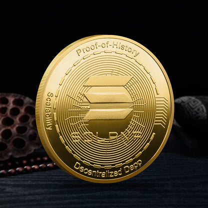 Bitcoin BTC SHIB DOGE XRP Souvenir Coin Physical Metal Crypto Currency