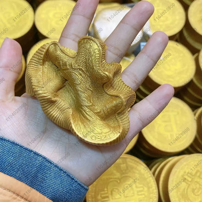 Gold Bitcoin Squeeze Toys Slow Rising Squishy Toy Bitcoin Coin Slow