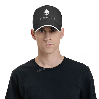 Ethereum Cryptocurrency Baseball Caps Women Men Adjustable Fashion