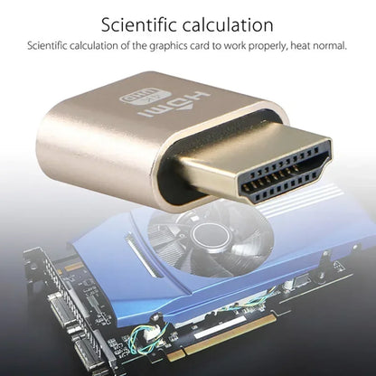 HDMI-Compatible Dummy Plug Virtual Display Headless Ghost Display