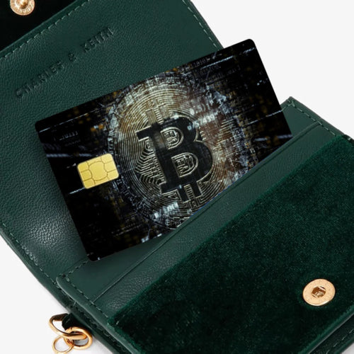 Bitcoin Logo Anime Cartoon Sticker Film Skin for Credit Card Debit