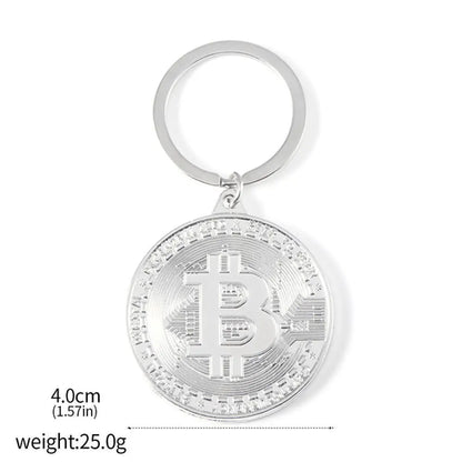 2025 Newest Bitcoin Keychain Music Band Keyring Pendant Women And Men