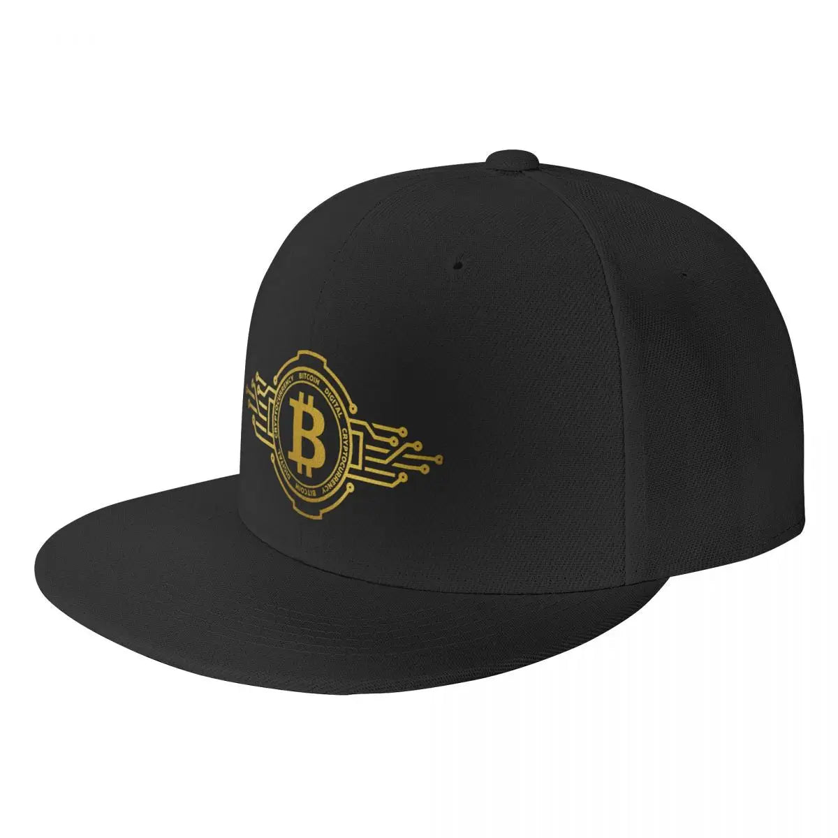 Bitcoin Crypto Currency Traders Gold Coin Baseball Cap Panama Hat