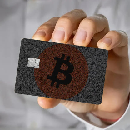 Bitcoin Pattern Stickers 4pcs PVC Credit Card Skin Stickers Removable