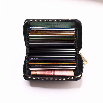 Business Card Holder Wallet Women/men Gray Bank/ID/Credit Card Holder