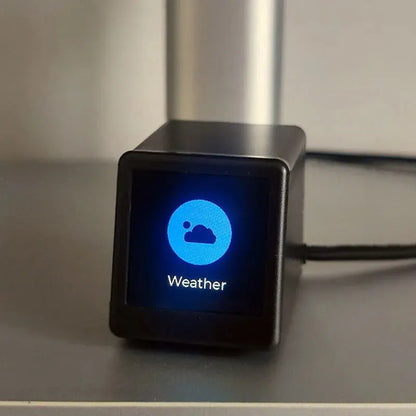 Bitcoin Price Display Ticker with Smart Weather Clock, Support