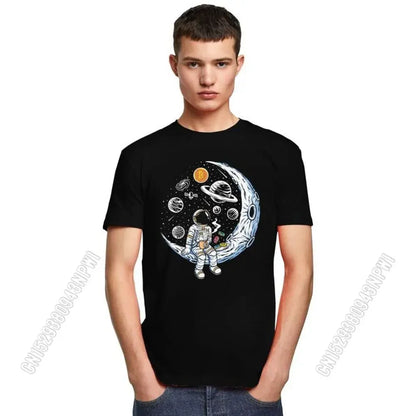 Male Bitcoin Crypto Btc To The Moon T Shirts Cotton Tshirt Novelty