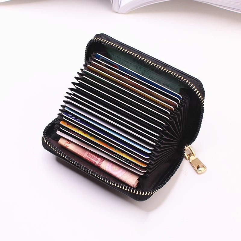Business Card Holder Wallet Women/men Gray Bank/ID/Credit Card Holder
