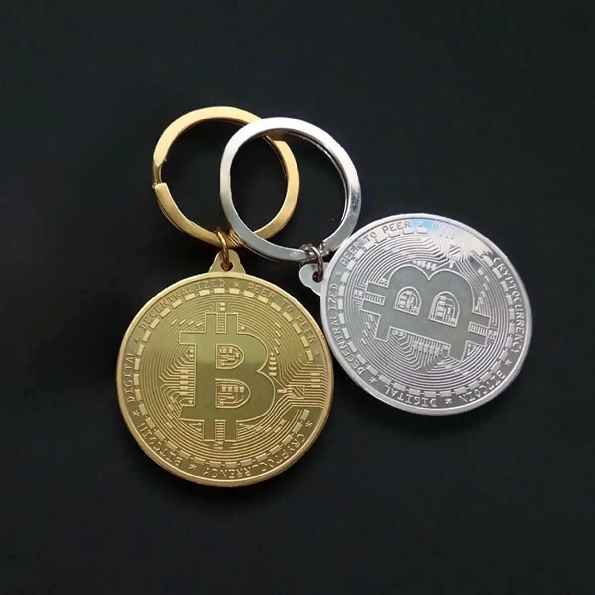 Newest Bitcoin Keychain Currency B Accessories Fashionable Cool