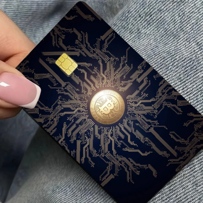 Bitcoin Cartoon Fashion Matte Gold Silver Black Matte Film Skin