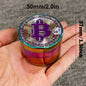2/2.5inch Bitcoin Coin Herb Grinder Pepper Mortar Salt Crusher Spice