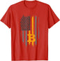 BTC Bitcoin American Flag Crypto Revolution Buy The Dip T-Shirt