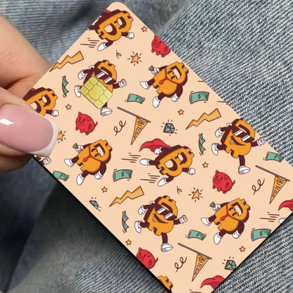 Bitcoin Cartoon Fashion Matte Gold Silver Black Matte Film Skin