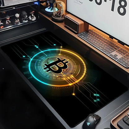 Bitcoin Print Mousepad Gaming Accessories Mouse Pad for Home Laptop