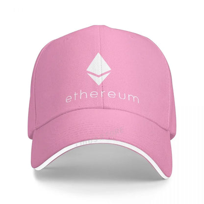 Ethereum Cryptocurrency Baseball Caps Women Men Adjustable Fashion