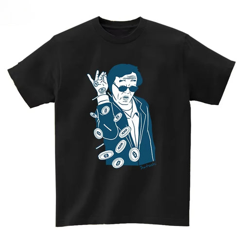 2025 Musk Currency Evolution with Bitcoin BTC Printed Short Sleeve