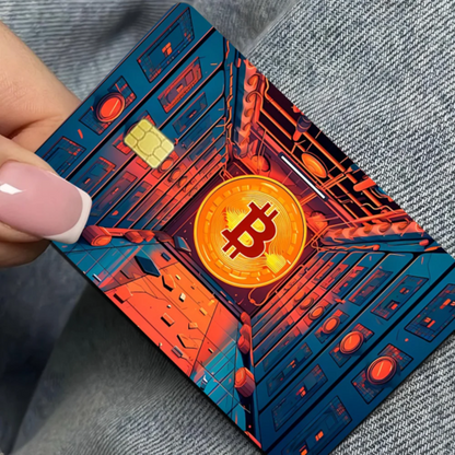 Bitcoin Cartoon Fashion Matte Gold Silver Black Matte Film Skin