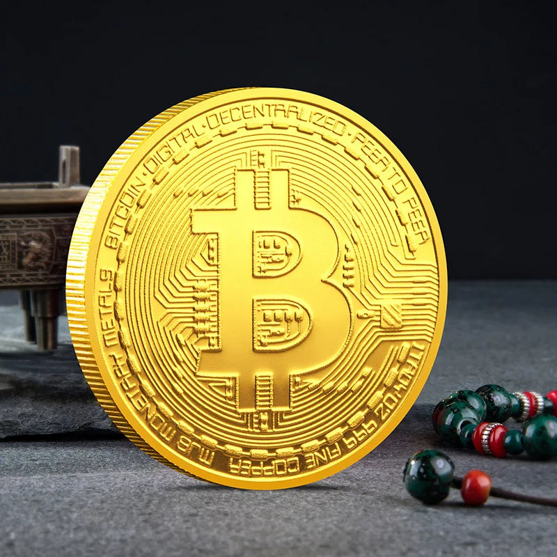 Bitcoin BTC SHIB DOGE XRP Souvenir Coin Physical Metal Crypto Currency
