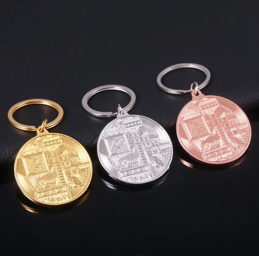 2025 Newest Bitcoin Keychain Music Band Keyring Pendant Women And Men