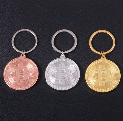 2025 Newest Bitcoin Keychain Music Band Keyring Pendant Women And Men